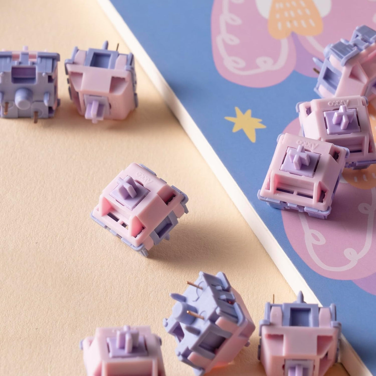 Fairy Silent Switches 5 Pin Linear Mechanical Keyboard Switches 50Gf