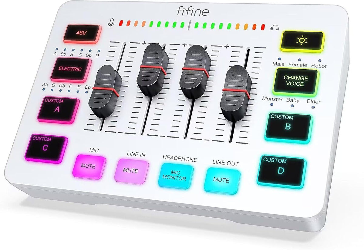 SC3 RGB Gaming Audio Mixer Interface