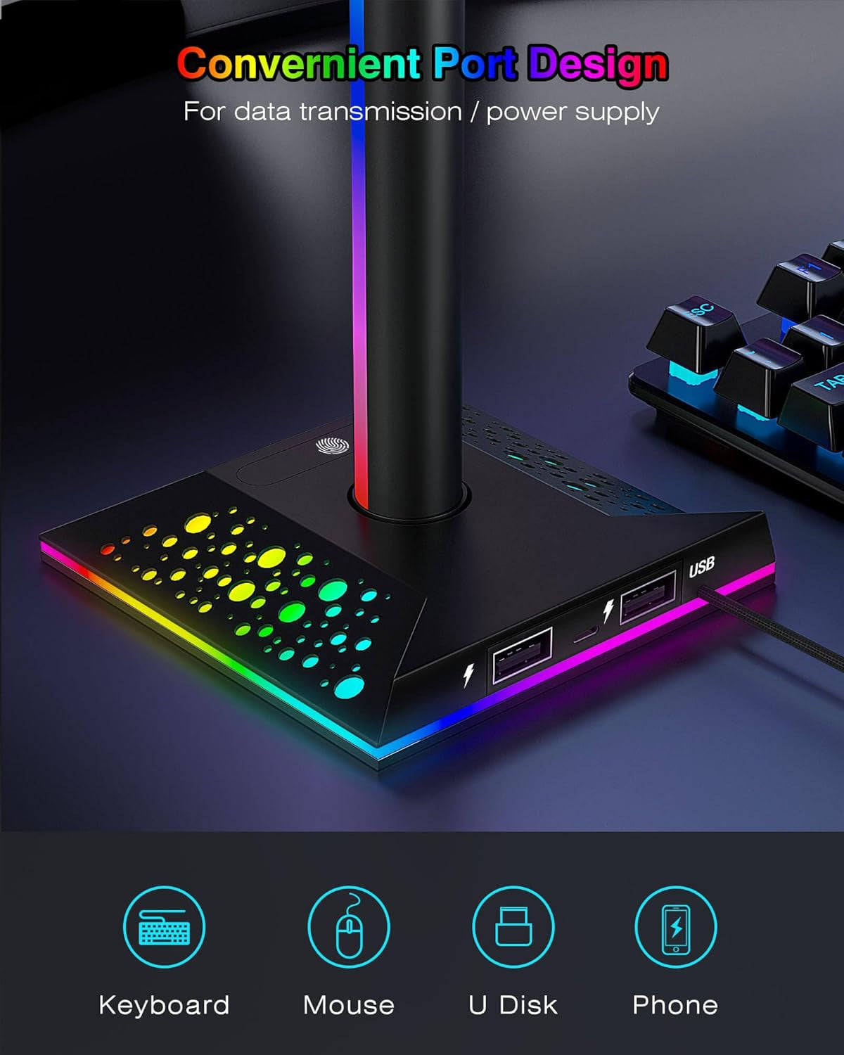Headphone Stand Gaming Headset Holder