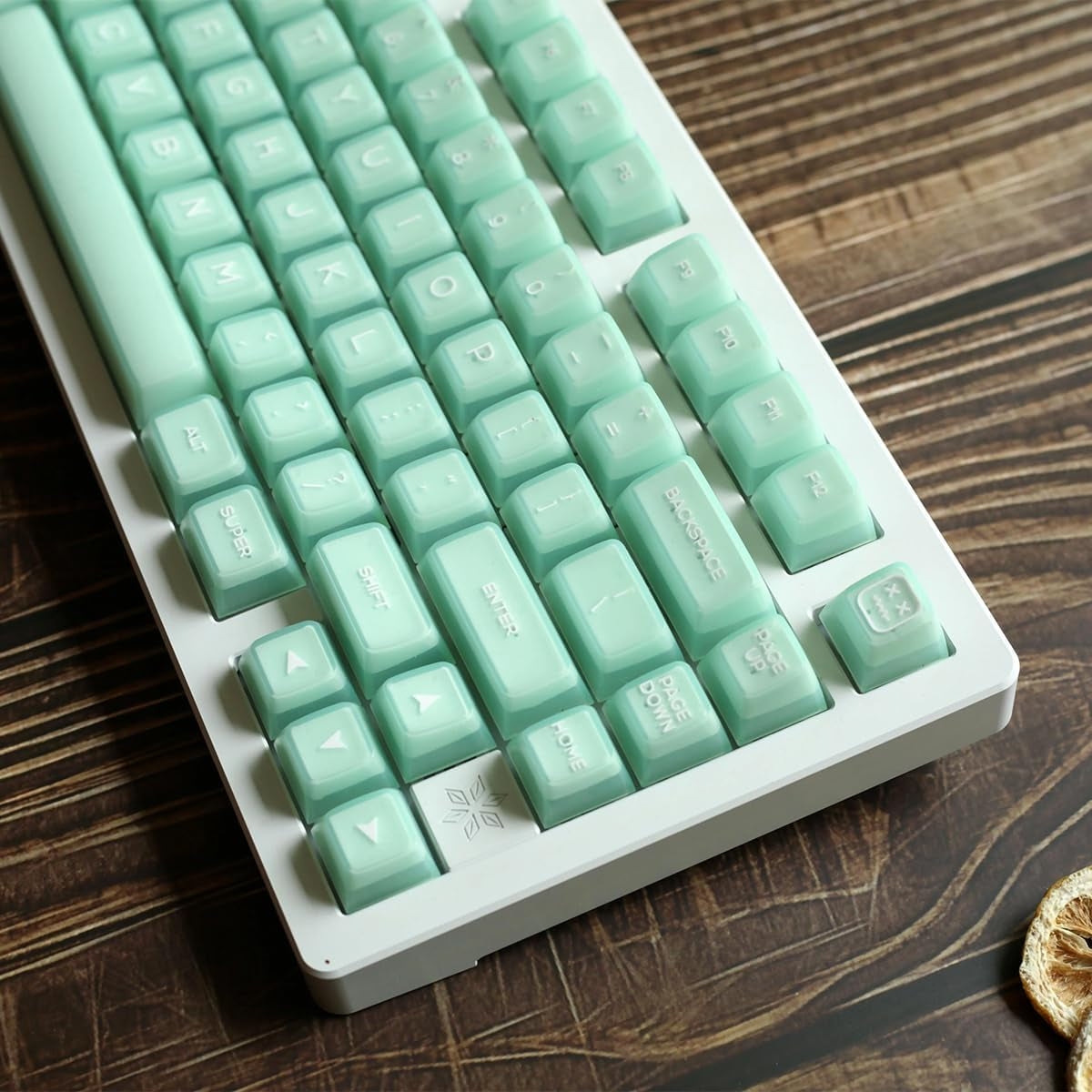142 Keys SA Profile PBT Doubleshot Keycaps Translucent Keycap Set Fit for 61/64/87/104/108 Cherry Mx Switches ISO ANSI Mechanical Keyboard