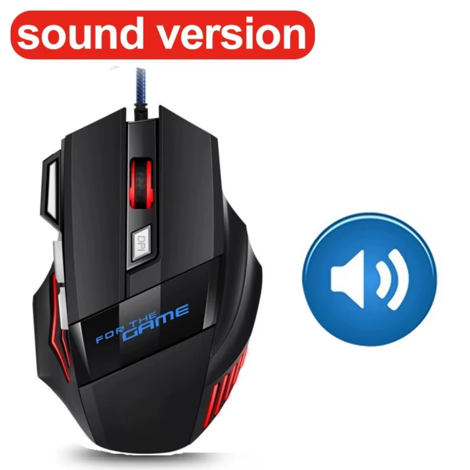Wired Gaming Mouse Gamer Computer Mouse RGB Backlit Ergonomic Mouse Silent Backlight Mause LED 7 Buttons USB Mice for PC Desktop
