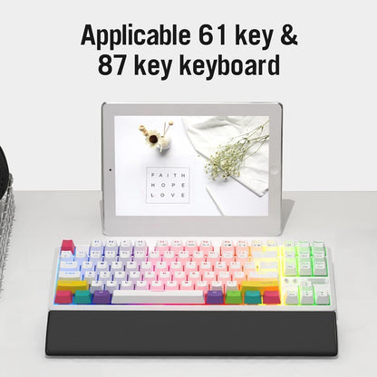 X Attack Shark Keyboard Wrist Rest for 60% Ultra-Compact Mini Mechanical Gaming Wireless Keyboard Aesthetic Ergonomic Approved Memory Foam Faux Leather Wrist anti Skid Wrist Support Cushion