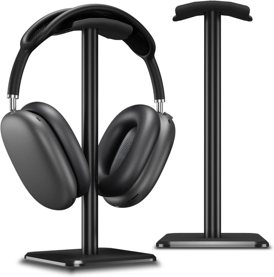 Headphones Stand [Weighted Base & Taller Height] Headset Holder Stand, Universal Headset Desk Hook for All Gaming Headset/Desktop Earphones