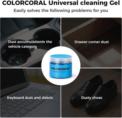 Keyboard Cleaner Gel for PC Laptop Reusable Car Cleaning Gel Cleaner Slime for Car Dashboard, Universal Dust Cleaner Cleaning Putty for Electronics, Computer, Vents, Keyboard Putty