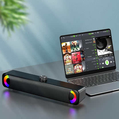 RGB Desktop Computer Soundbar 3.5Mm USB