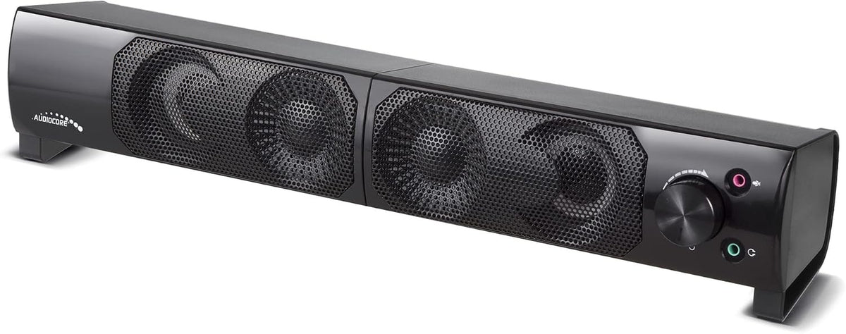 AC955 2 in 1 PC Speaker Soundbar Computer RGB LED Backlight Stereo Gaming USB 2 X 3W AUX 3.5 Mm