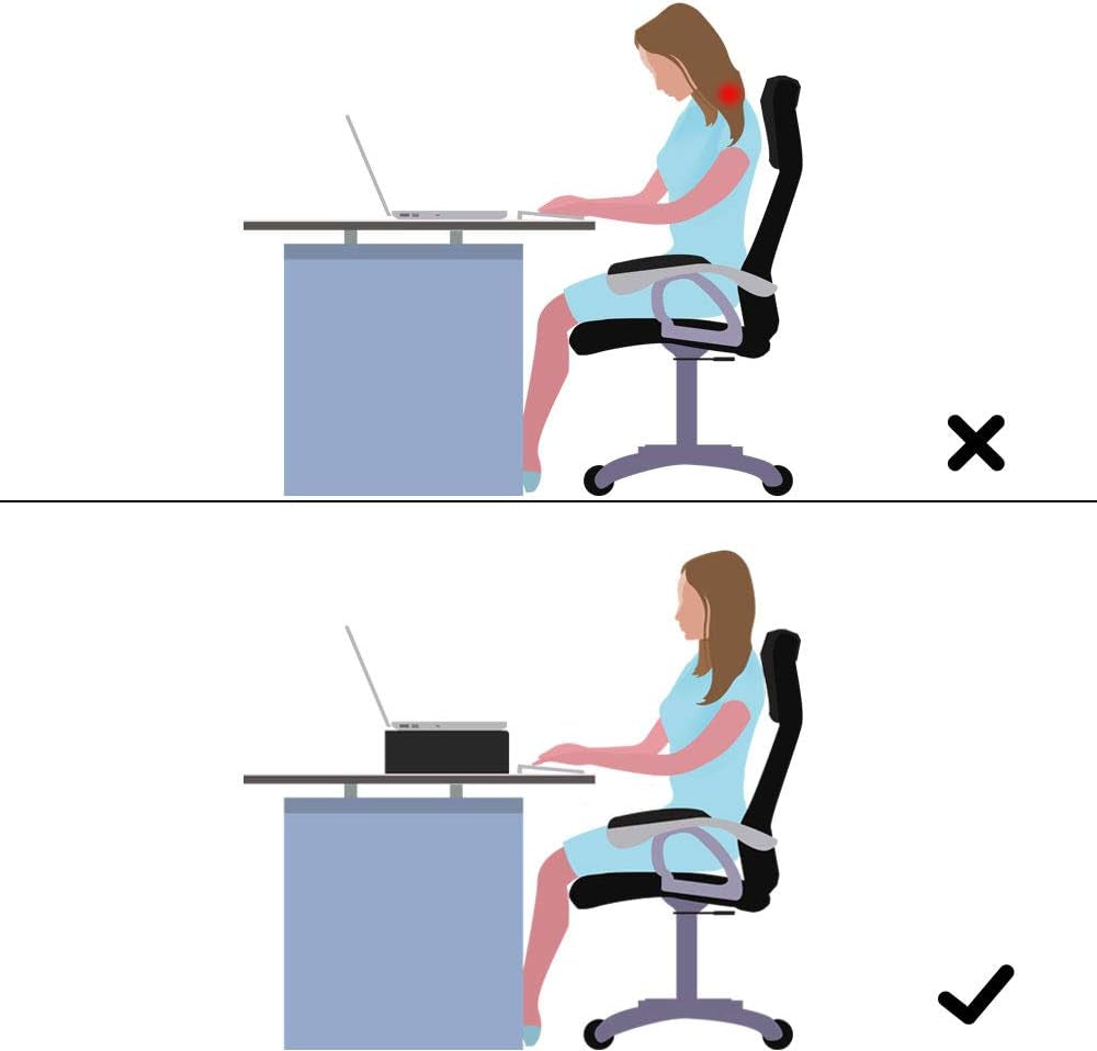Wood Monitor Stand Riser, Computer Screen Riser for Office 55X23X14Cm