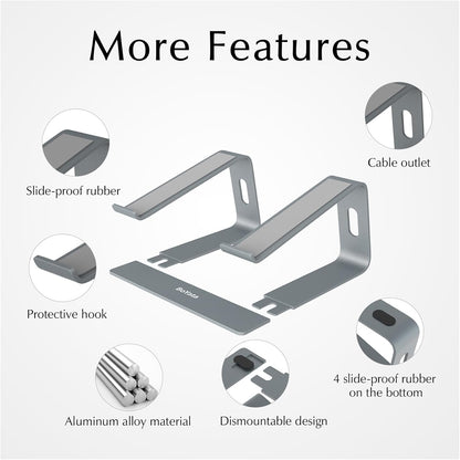 Laptop Stand, Ventilated Laptop Stand for Desk, Laptop Riser