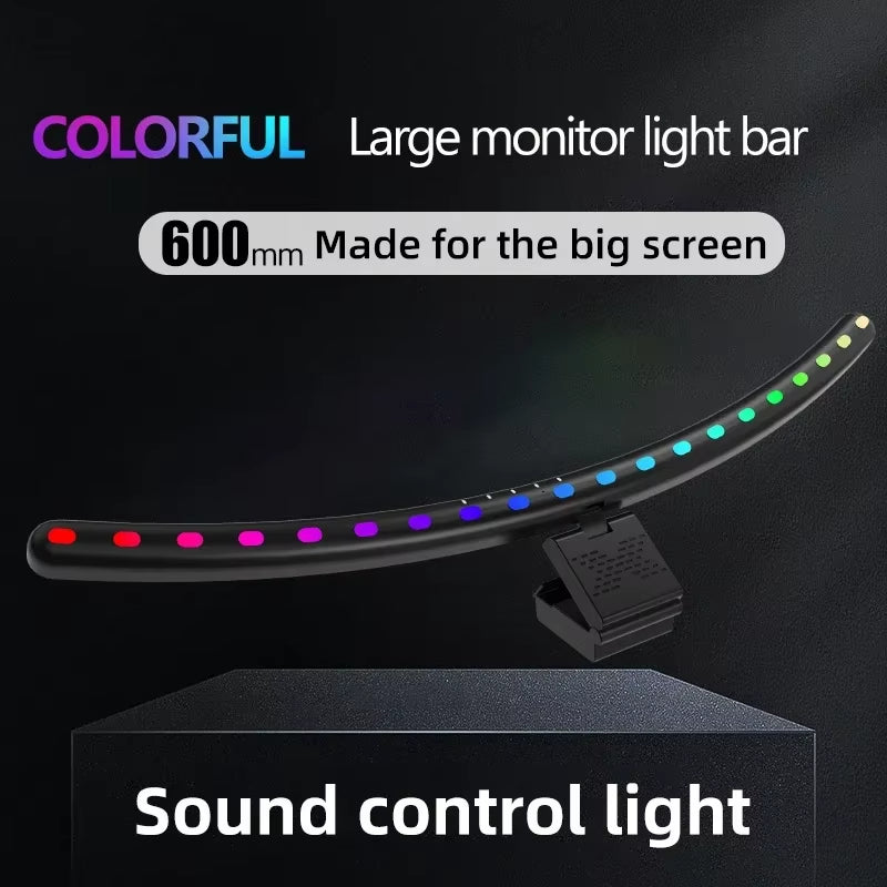 LED Monitor Light Bar USB Stepless Dimming Screen Hanging Lights Curved RGB Background Atmosphere Pickup Lamp Reading Gaming