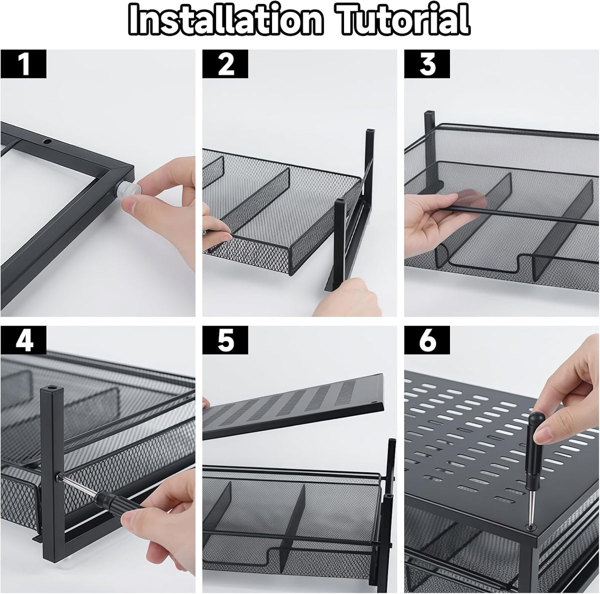 Monitor Stand Riser with Storage, Desk Monitor Stand with Drawer