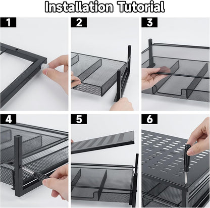 Monitor Stand Riser with Storage, Desk Monitor Stand with Drawer