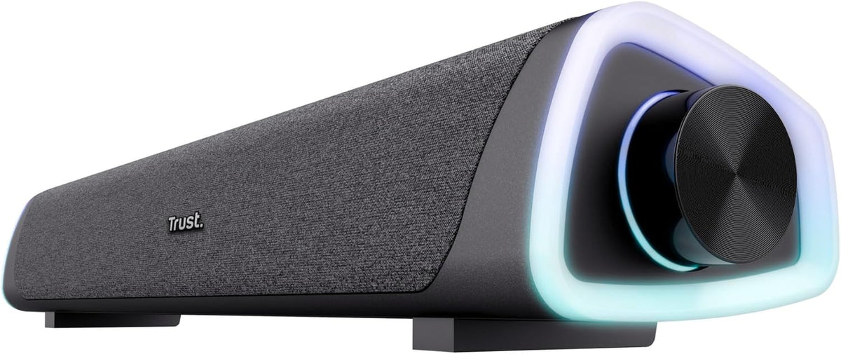 Liro Soundbar PC Speaker 12W with RGB LED Lights, Black