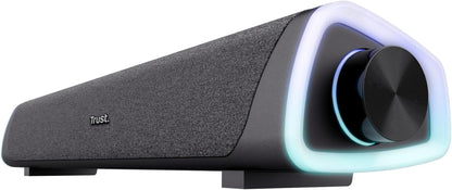 Liro Soundbar PC Speaker 12W with RGB LED Lights, Black