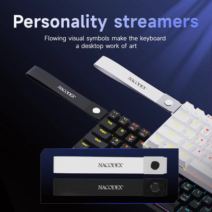 NK61 Mechanical Wired Gaming Keyboard RGB Lighting Effects Supports Hot-Swappable 61 Keys Mechanical Gaming Keyboard