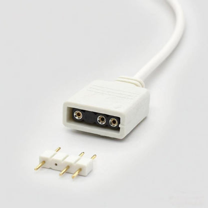 2 Pcs 3 Pin ARGB Extension Cable 5V 1 to 4 Splitter Cable Female to Female ARGB Fan Splitter for Computer Cases, CPU Coolers and 5V Fans(30Cm, White)