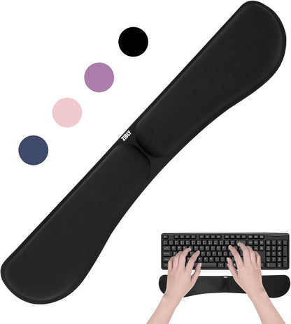 Keyboard Wrist Rest - Anti-Skid Non Slip Ergonomic Wrist Support for Keyboard - Easy Typing, Pain Relief - Wrist Rest Keyboard Premium Memory Foam for Work from Home Gaming Computer Laptop