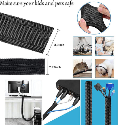 Cable Management, 142Pcs Cable Tidy Organiser for Home Office under Desk