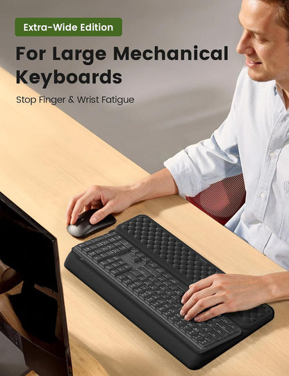 Keyboard Stand with Wrist Rest, Memory Foam, Green