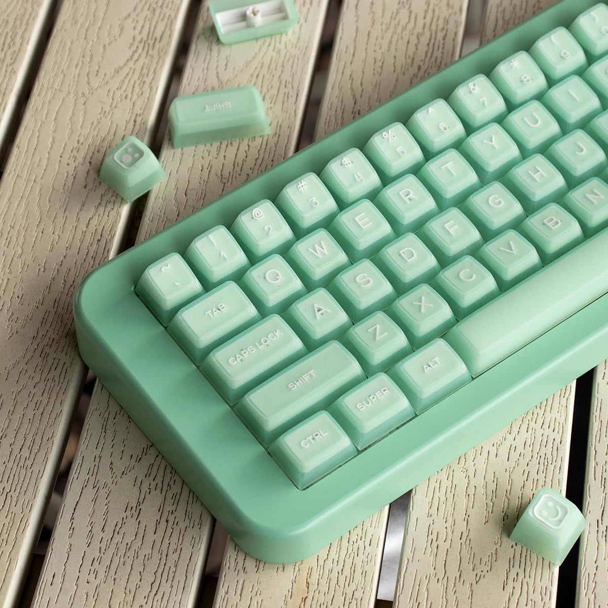 142 Keys SA Profile PBT Doubleshot Keycaps Translucent Keycap Set Fit for 61/64/87/104/108 Cherry Mx Switches ISO ANSI Mechanical Keyboard