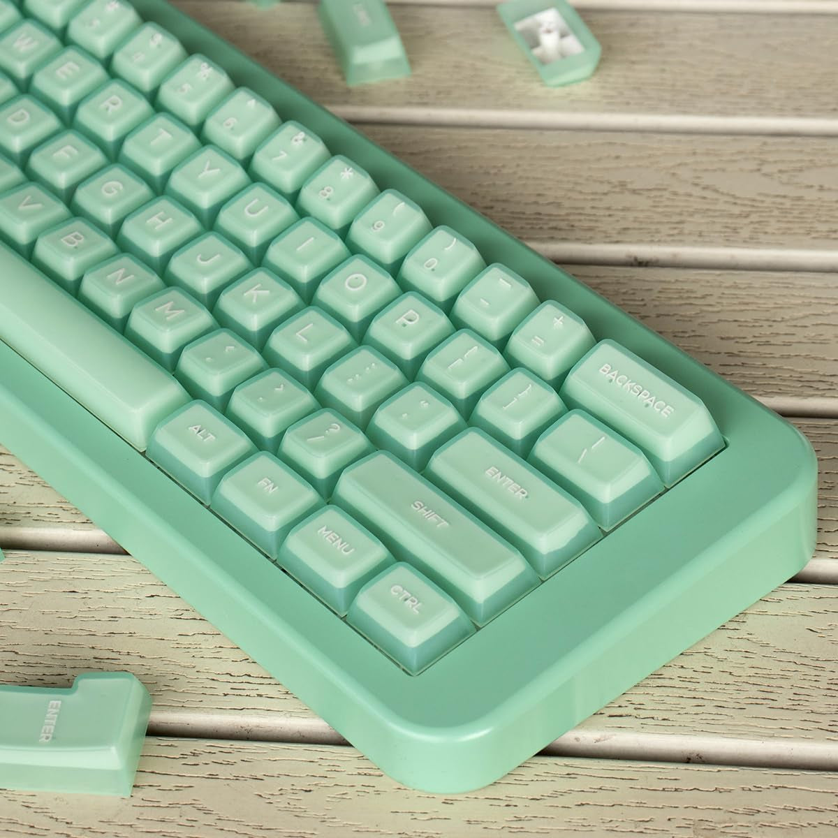 142 Keys SA Profile PBT Doubleshot Keycaps Translucent Keycap Set Fit for 61/64/87/104/108 Cherry Mx Switches ISO ANSI Mechanical Keyboard