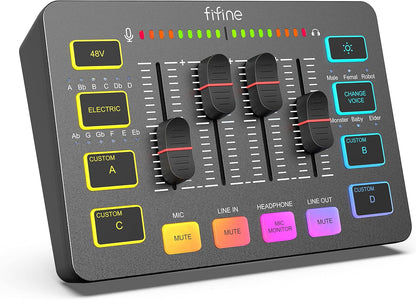 SC3 RGB Gaming Audio Mixer Interface