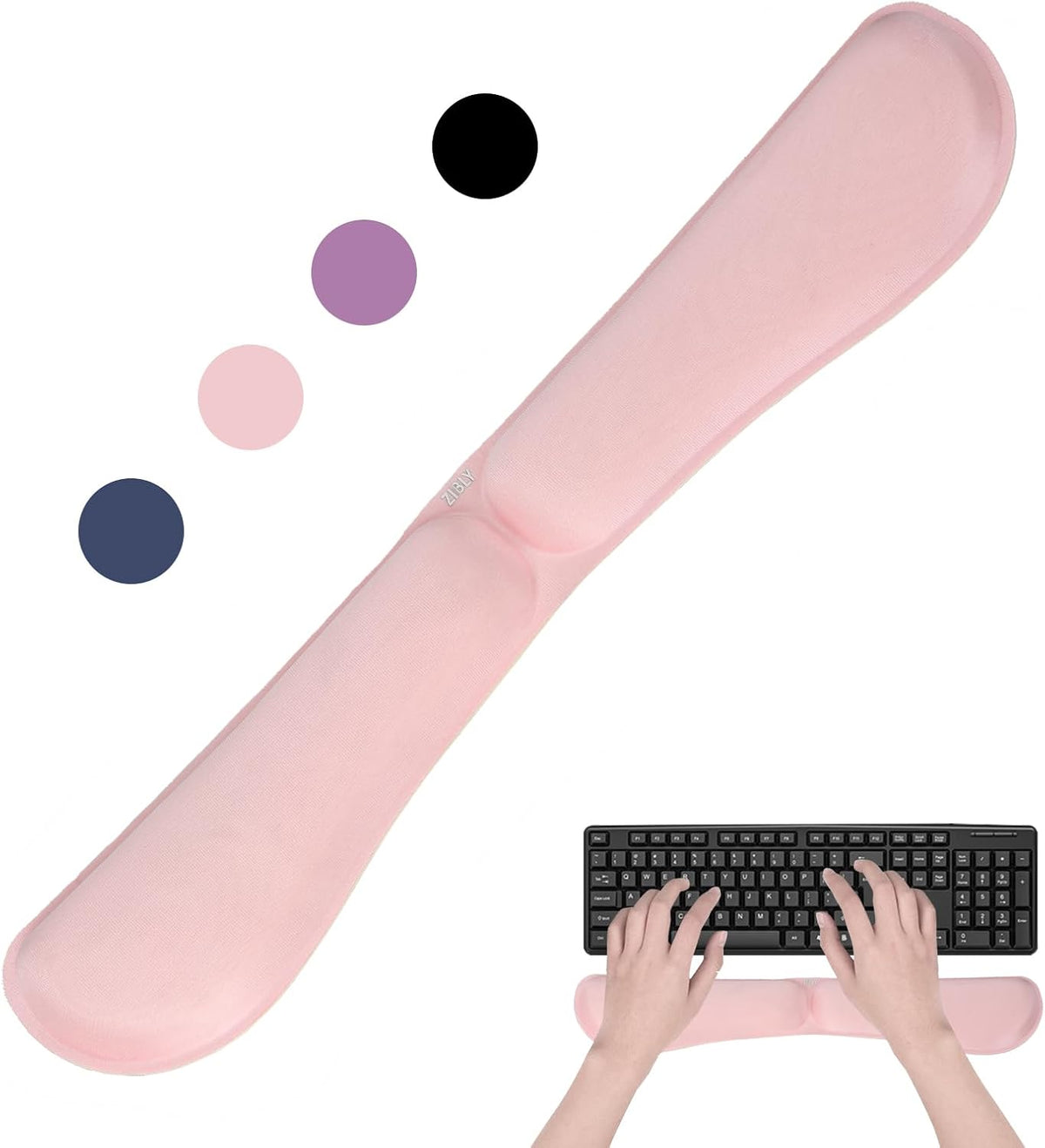 Keyboard Wrist Rest - Anti-Skid Non Slip Ergonomic Wrist Support for Keyboard - Easy Typing, Pain Relief - Wrist Rest Keyboard Premium Memory Foam for Work from Home Gaming Computer Laptop
