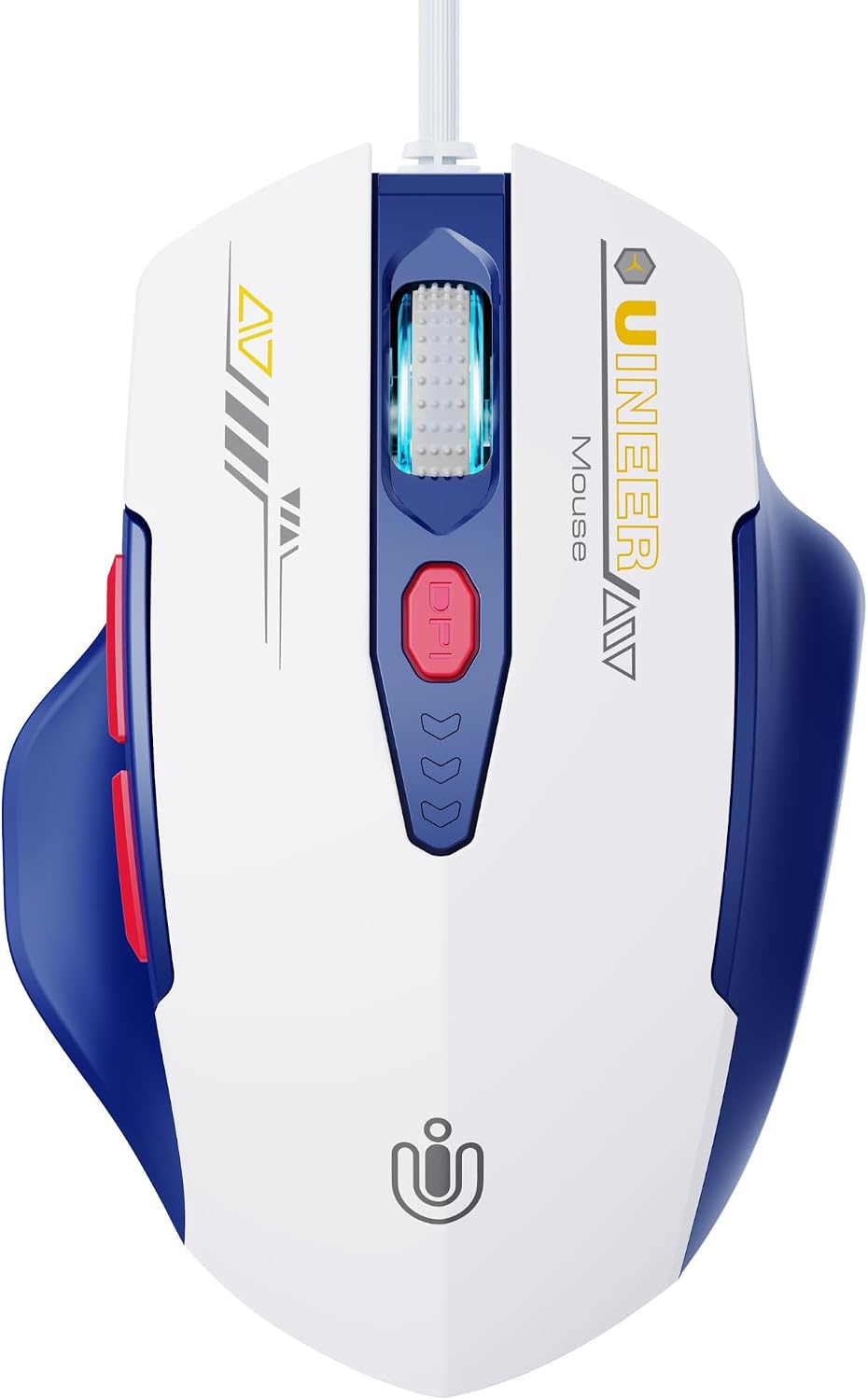 Wired Mouse, 6 Programmable Buttons, Ergonomic Wired Gaming Mouse