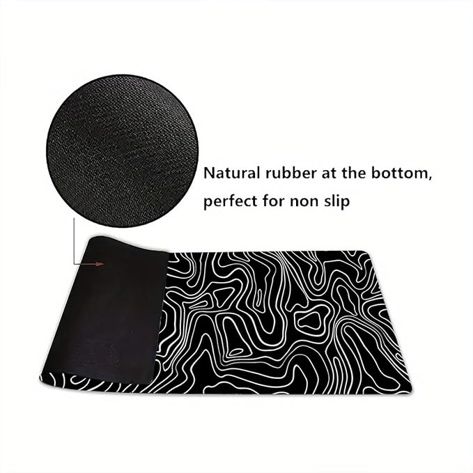 Large Extended Gaming Mouse Pad – Non-Slip Desk Mat with Stitched Edges