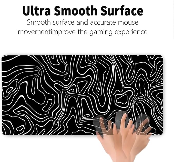 Large Extended Gaming Mouse Pad – Non-Slip Desk Mat with Stitched Edges