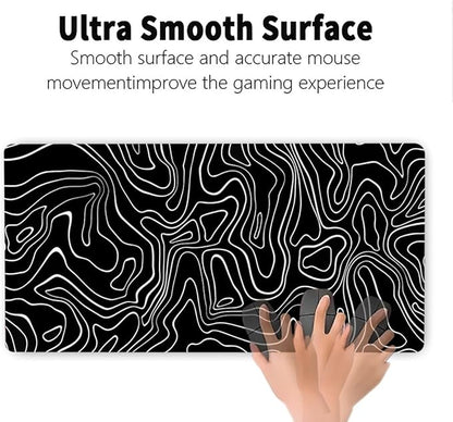 Large Extended Gaming Mouse Pad – Non-Slip Desk Mat with Stitched Edges