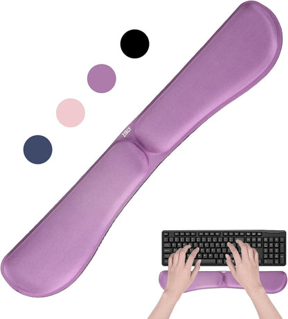 Keyboard Wrist Rest - Anti-Skid Non Slip Ergonomic Wrist Support for Keyboard - Easy Typing, Pain Relief - Wrist Rest Keyboard Premium Memory Foam for Work from Home Gaming Computer Laptop