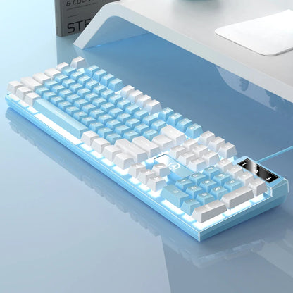 K500 Wired Keyboard Gaming Laptop Desktops PC Computer Office Accessories Low Profile Gamer Keyboards with Numpad