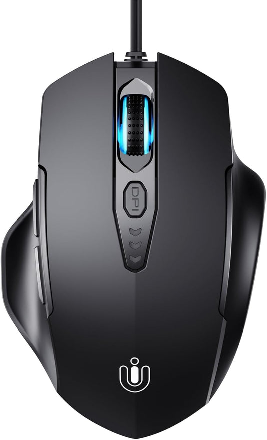 Wired Mouse, 6 Programmable Buttons, Ergonomic Wired Gaming Mouse