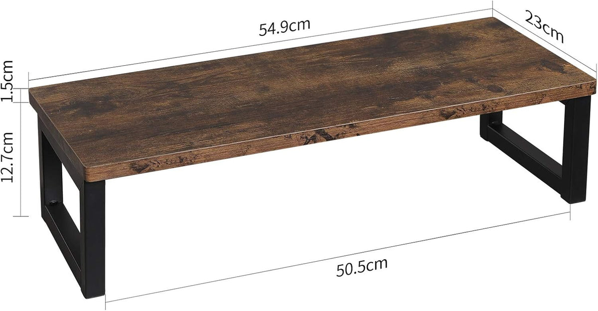 Wood Monitor Stand Riser, Computer Screen Riser for Office 55X23X14Cm