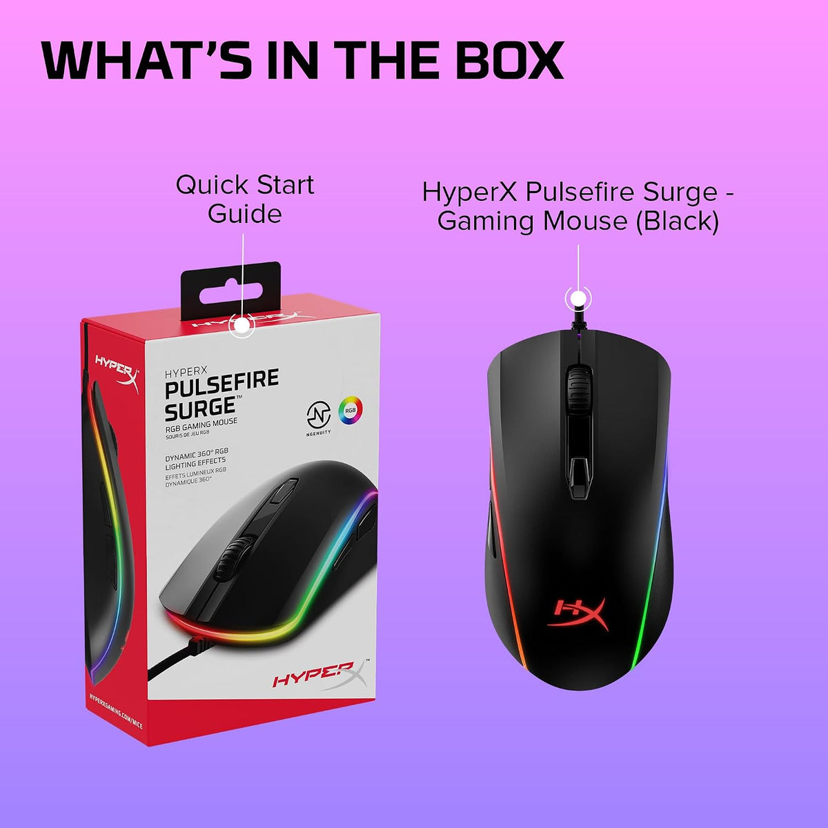 Pulsefire Surge – RGB Gaming Mouse