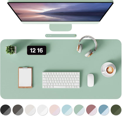 Leather Desk Mat, Mouse Pad & Laptop Mat Black 80X40 Cm