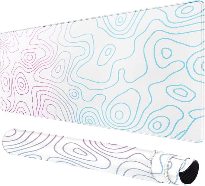 Large Extended Gaming Mouse Pad – Non-Slip Desk Mat with Stitched Edges