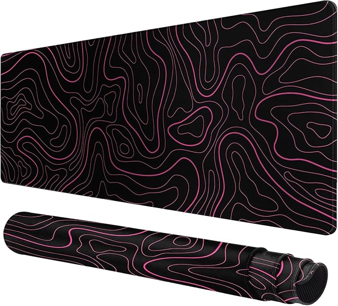 Large Extended Gaming Mouse Pad – Non-Slip Desk Mat with Stitched Edges
