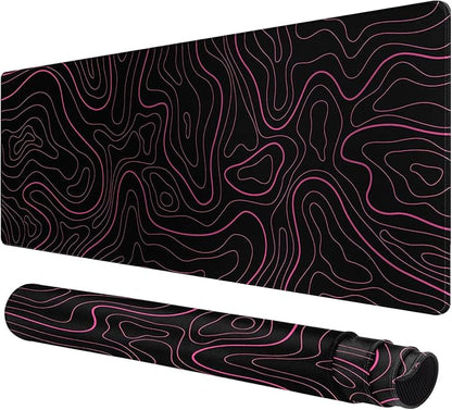 Large Extended Gaming Mouse Pad – Non-Slip Desk Mat with Stitched Edges