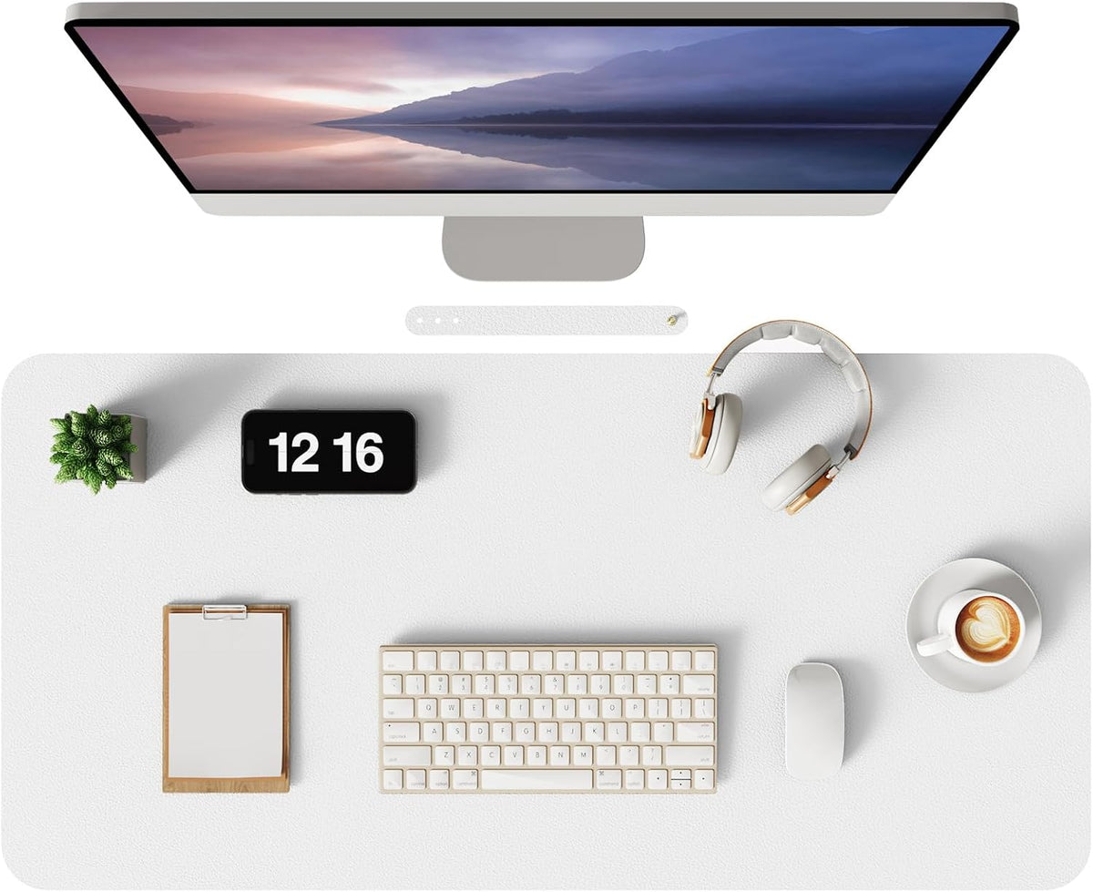 Leather Desk Mat, Mouse Pad & Laptop Mat Black 80X40 Cm