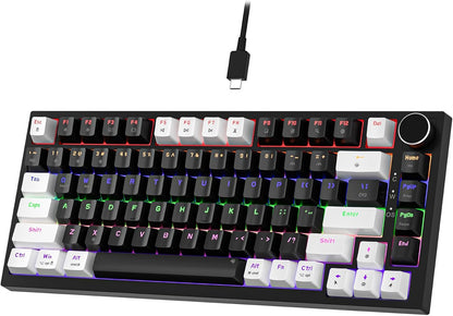 GM326 Mechanical Keyboard,Wired Gaming Keyboard,75% Percent Keyboard