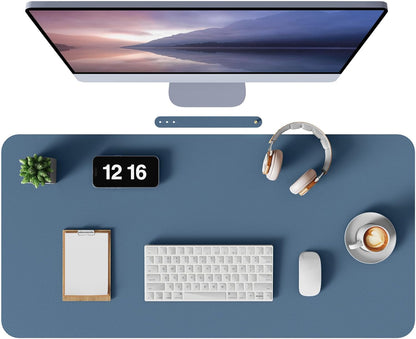 Leather Desk Mat, Mouse Pad & Laptop Mat Black 80X40 Cm