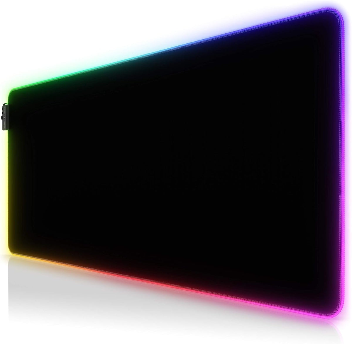 CSL - XXL RGB Gaming Mouse Mat - LED Desk Pad - 900X400 Mm Oversize - XXL Mouse Pad - LED Multi Colour - 11 Lighting Modes - 7 LED Colours plus 4 Effect Modes - Washable - White