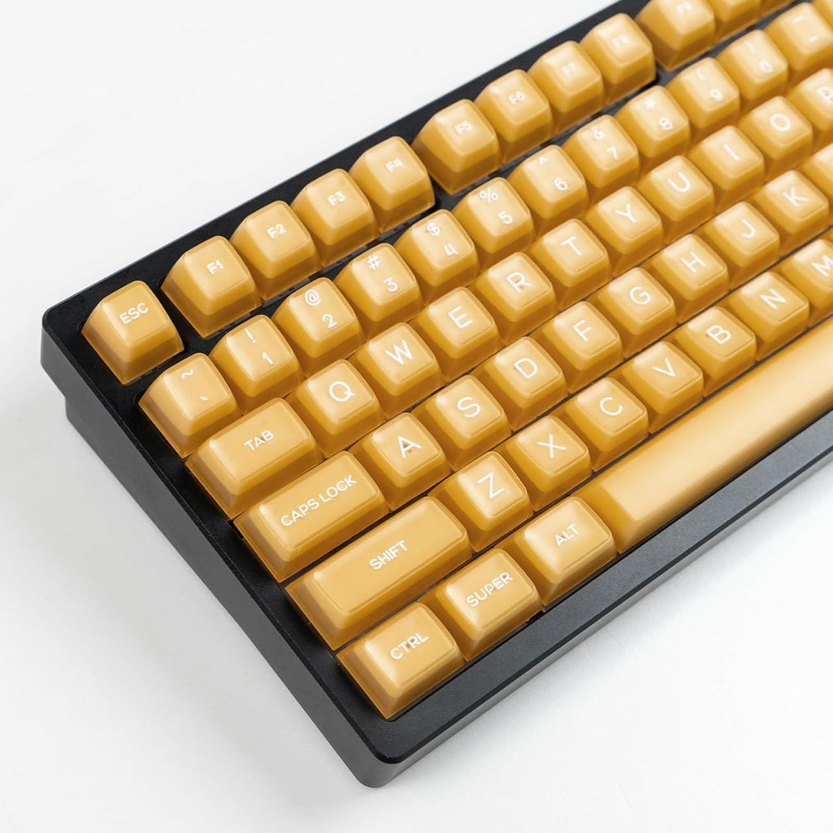 142 Keys SA Profile PBT Doubleshot Keycaps Translucent Keycap Set Fit for 61/64/87/104/108 Cherry Mx Switches ISO ANSI Mechanical Keyboard