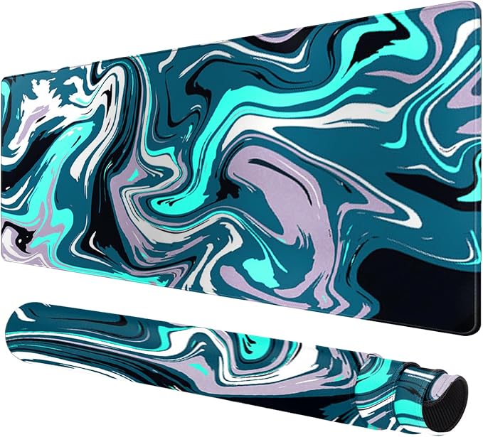 Large Extended Gaming Mouse Pad – Non-Slip Desk Mat with Stitched Edges
