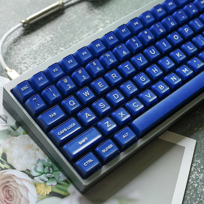 142 Keys SA Profile PBT Doubleshot Keycaps Translucent Keycap Set Fit for 61/64/87/104/108 Cherry Mx Switches ISO ANSI Mechanical Keyboard