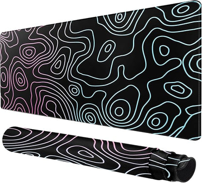 Large Extended Gaming Mouse Pad – Non-Slip Desk Mat with Stitched Edges