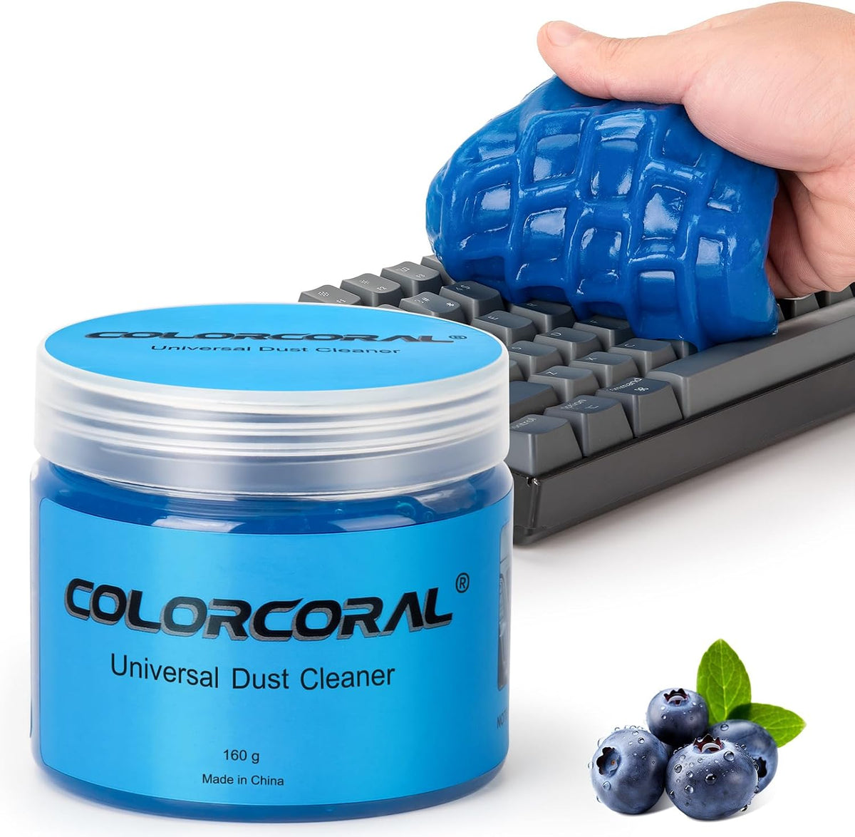 Keyboard Cleaner Gel for PC Laptop Reusable Car Cleaning Gel Cleaner Slime for Car Dashboard, Universal Dust Cleaner Cleaning Putty for Electronics, Computer, Vents, Keyboard Putty