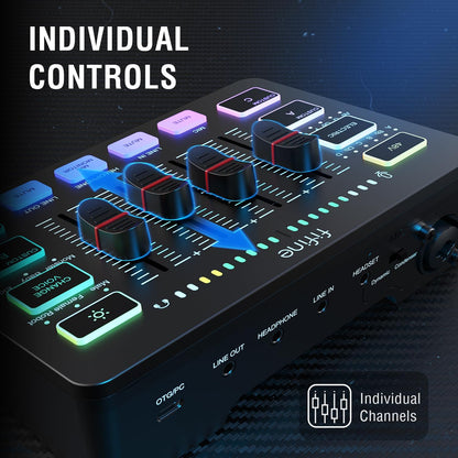 SC3 RGB Gaming Audio Mixer Interface