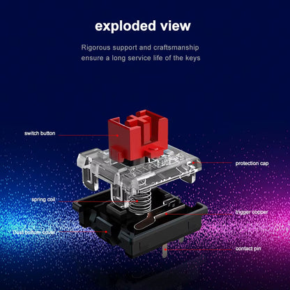 SMD RGB MX Low Profile 5.5 Switch 3Pin Clicky Linear Tactile Silent Mechanical Keyboard Red Black Blue Brown Switche